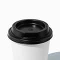 FoamAroma Black Hot Cup Lids - 12/16/20 oz