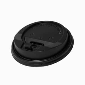 Premium Black Flip Top Lids for 12, 16, and 20 oz