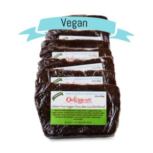VEGAN Chocolate Zucchini Bread-Pre-Sliced (8 pieces)